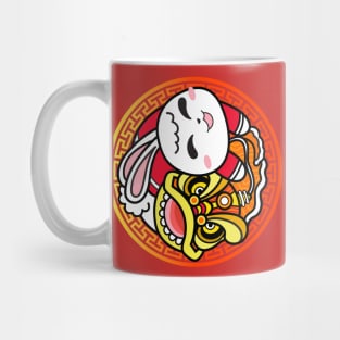 Yin Yang Rabbit New Year Mug